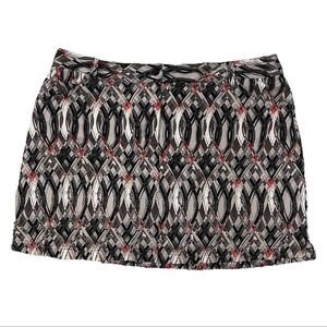 Slazenger Geometric Golf Skort Built-In Shorts Athletic Skirt Size 14